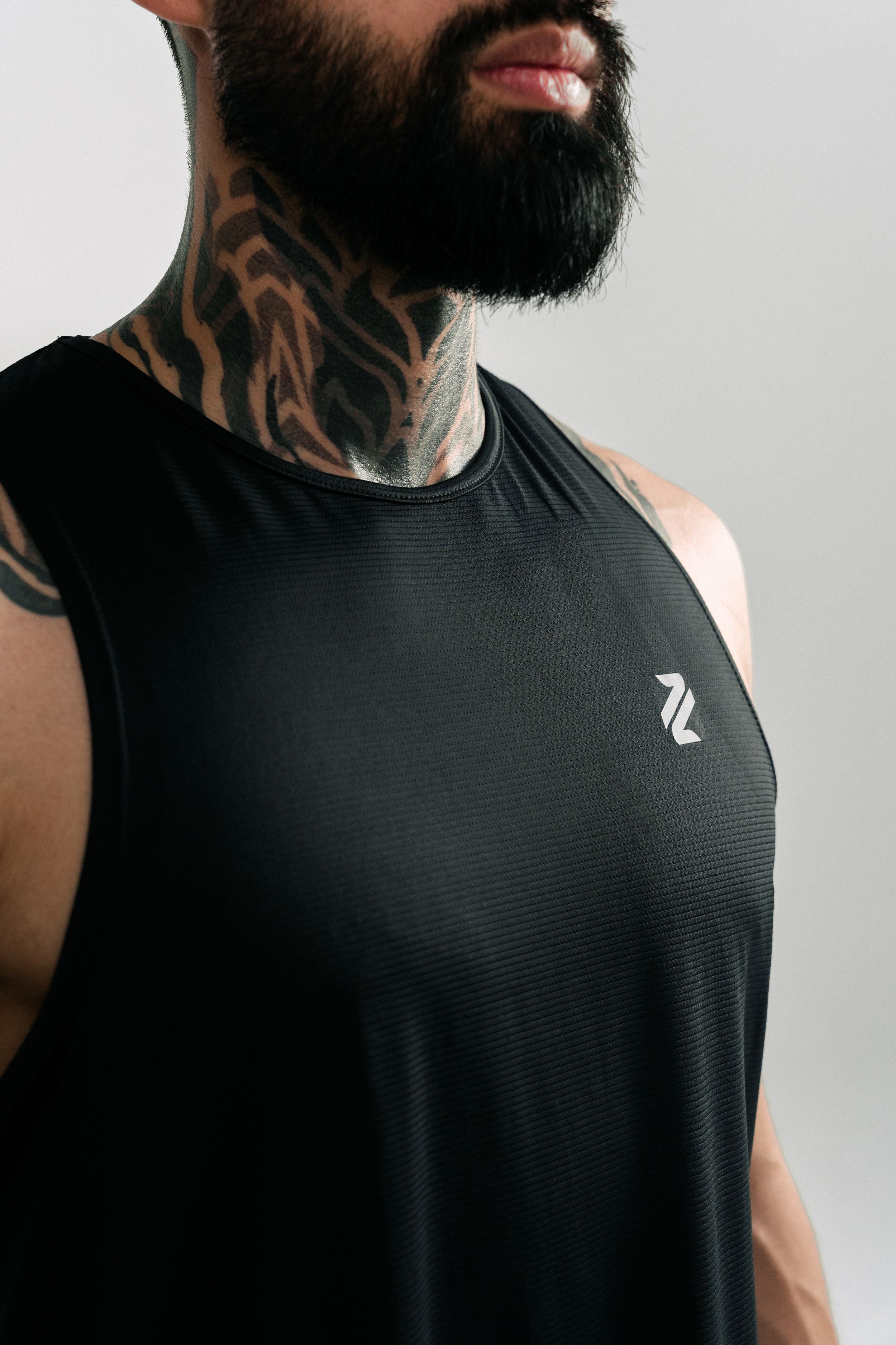 Rise Men Black Singlet