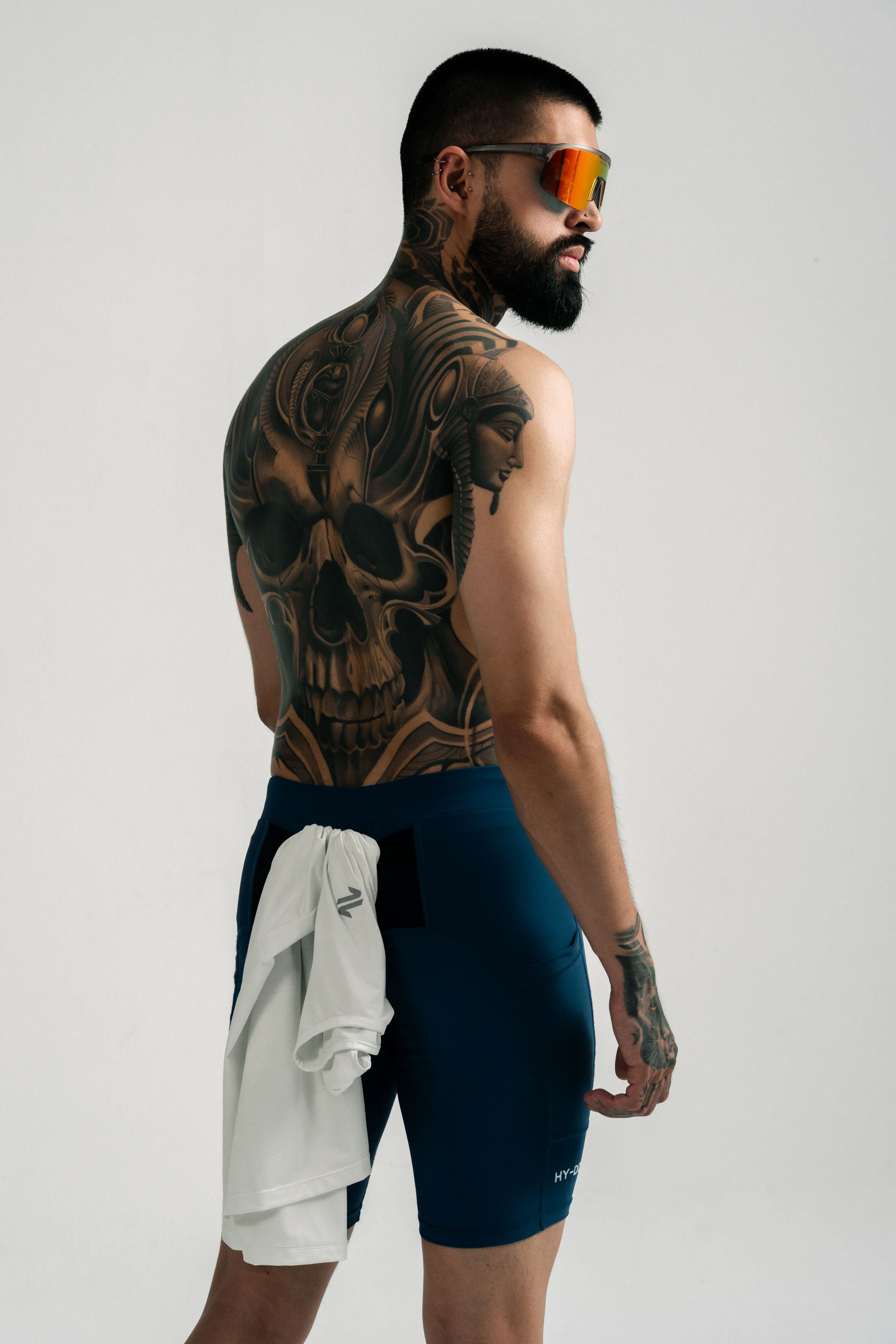 Rise Men Ocean Blue Biker Short
