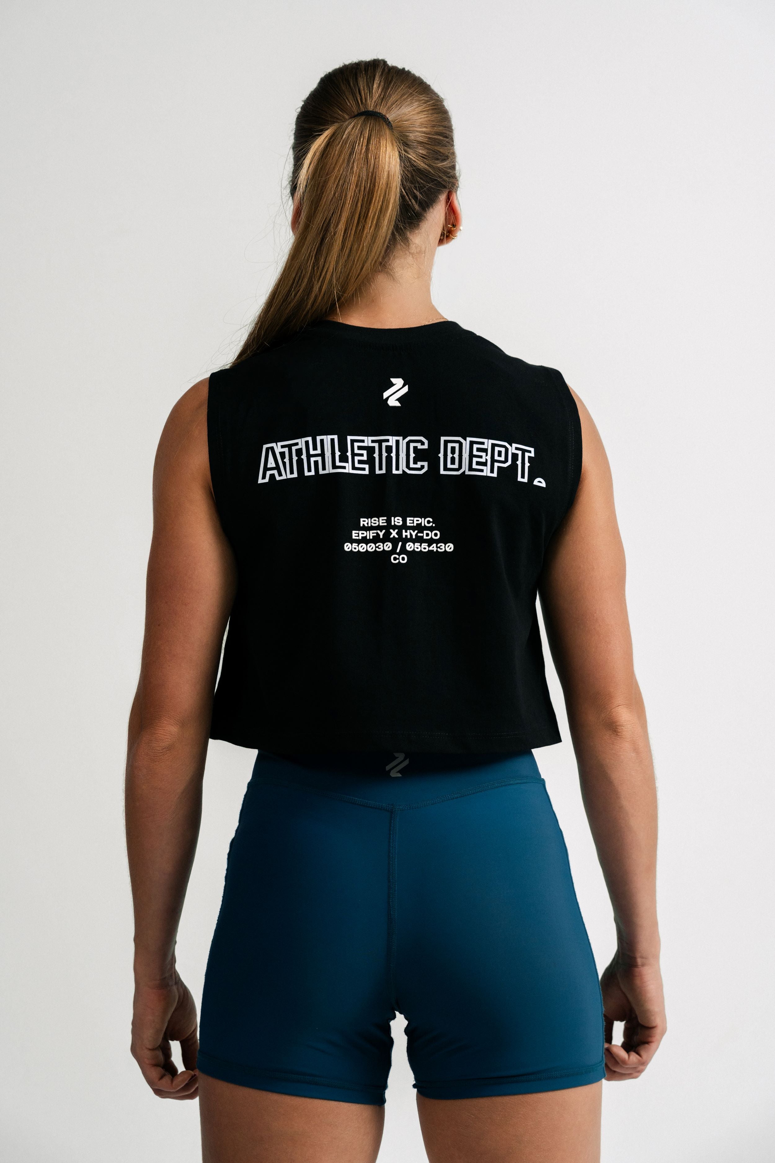 Rise Black Women Crop Tank