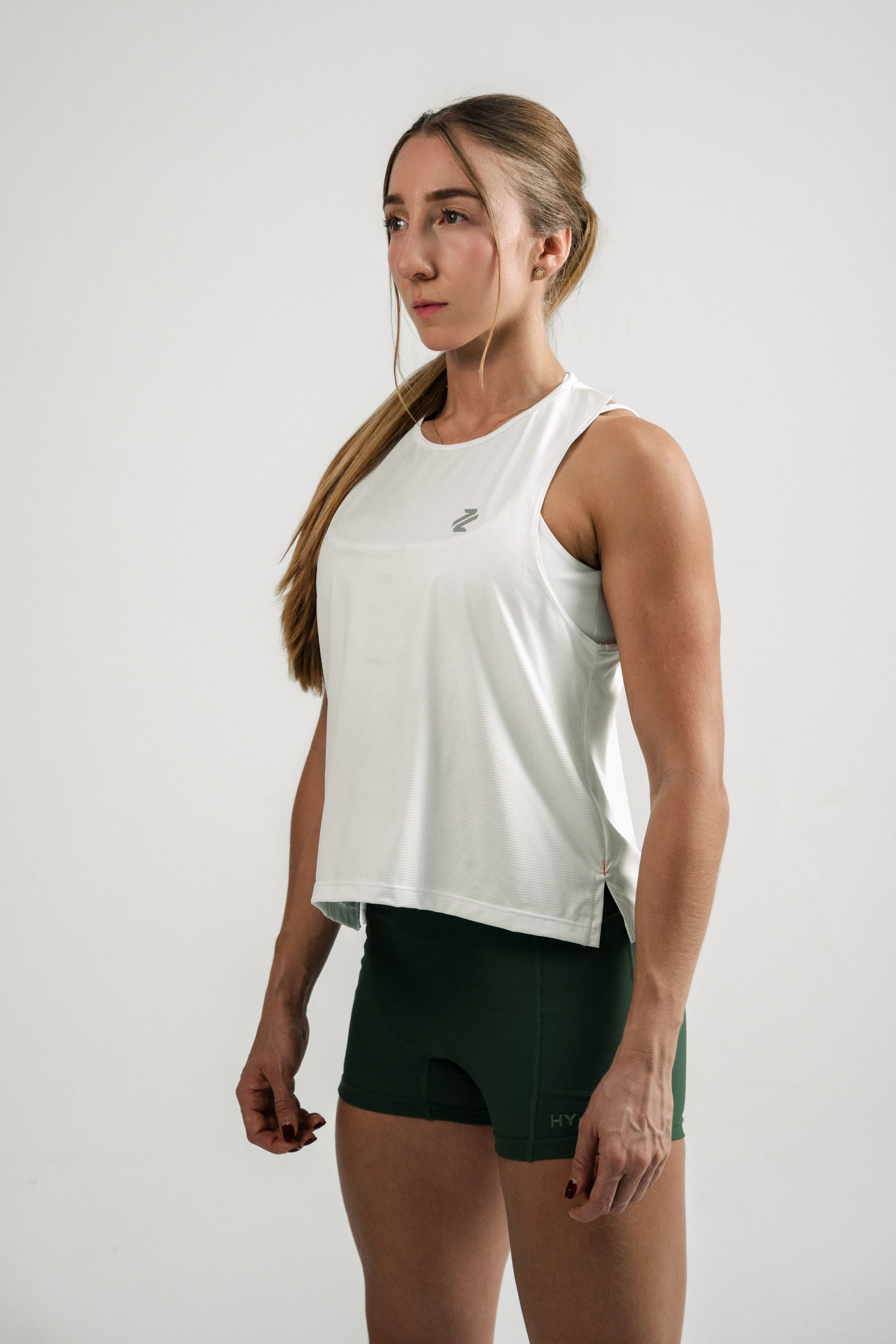 Rise Women White Singlet