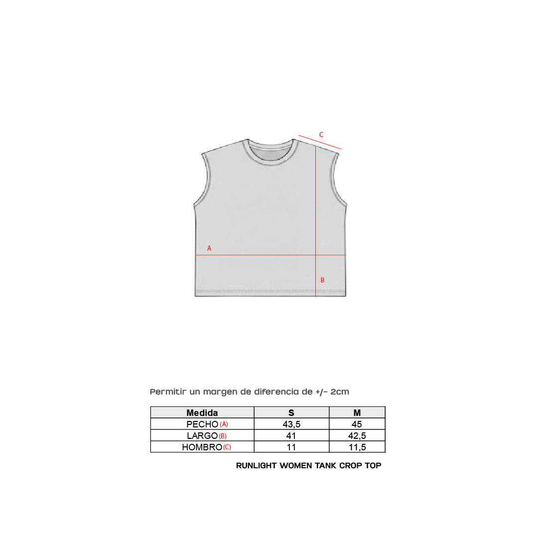 Runlight Women Crop Tank