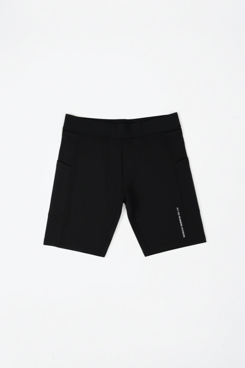 Runlight Men Biker Short - Black Code