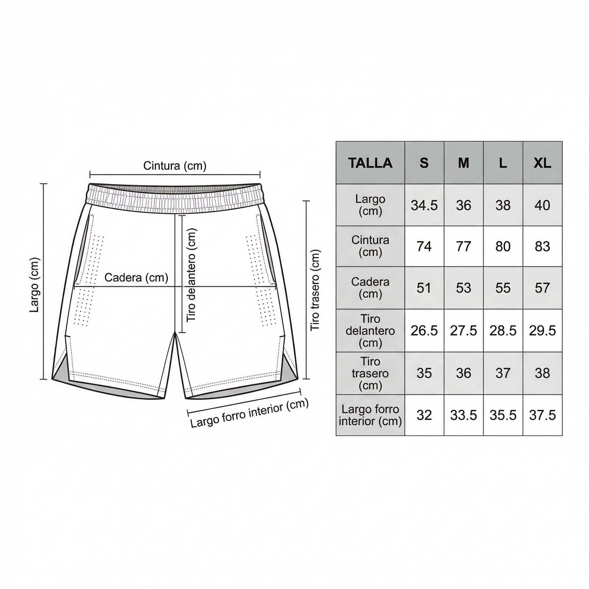 Baseline Hybrid Ocean Blue Short