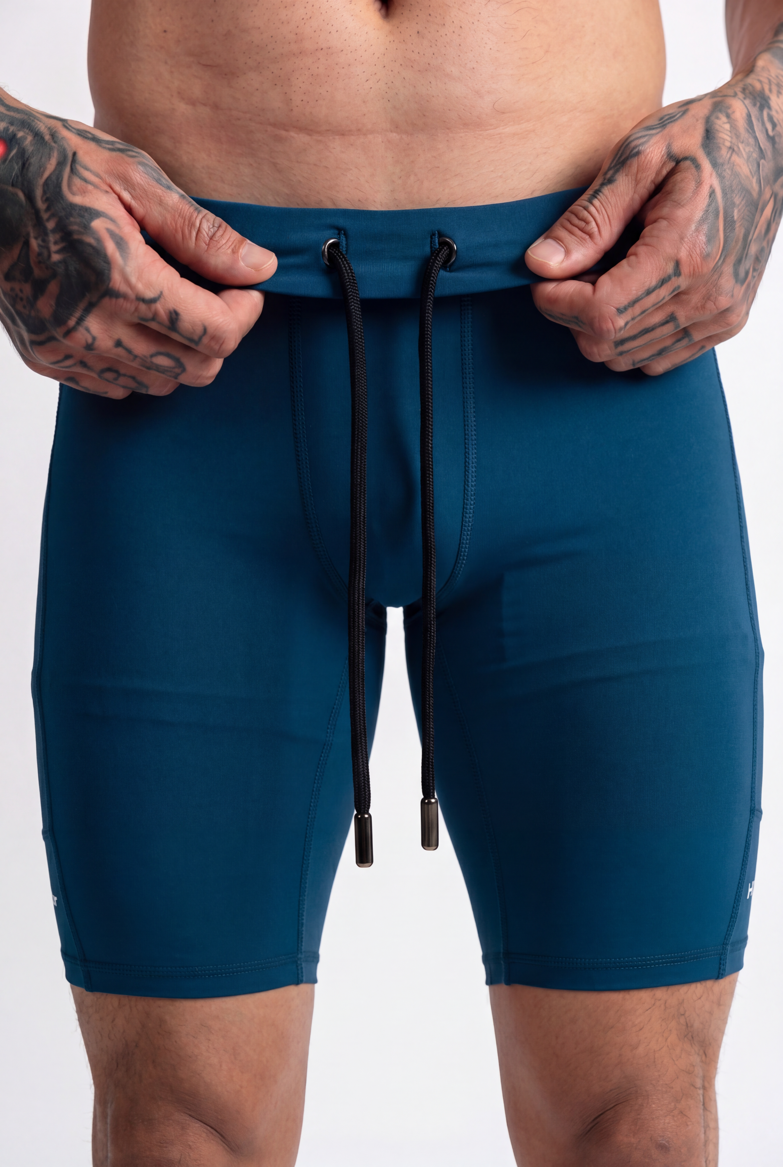 Rise Men Ocean Blue Biker Short