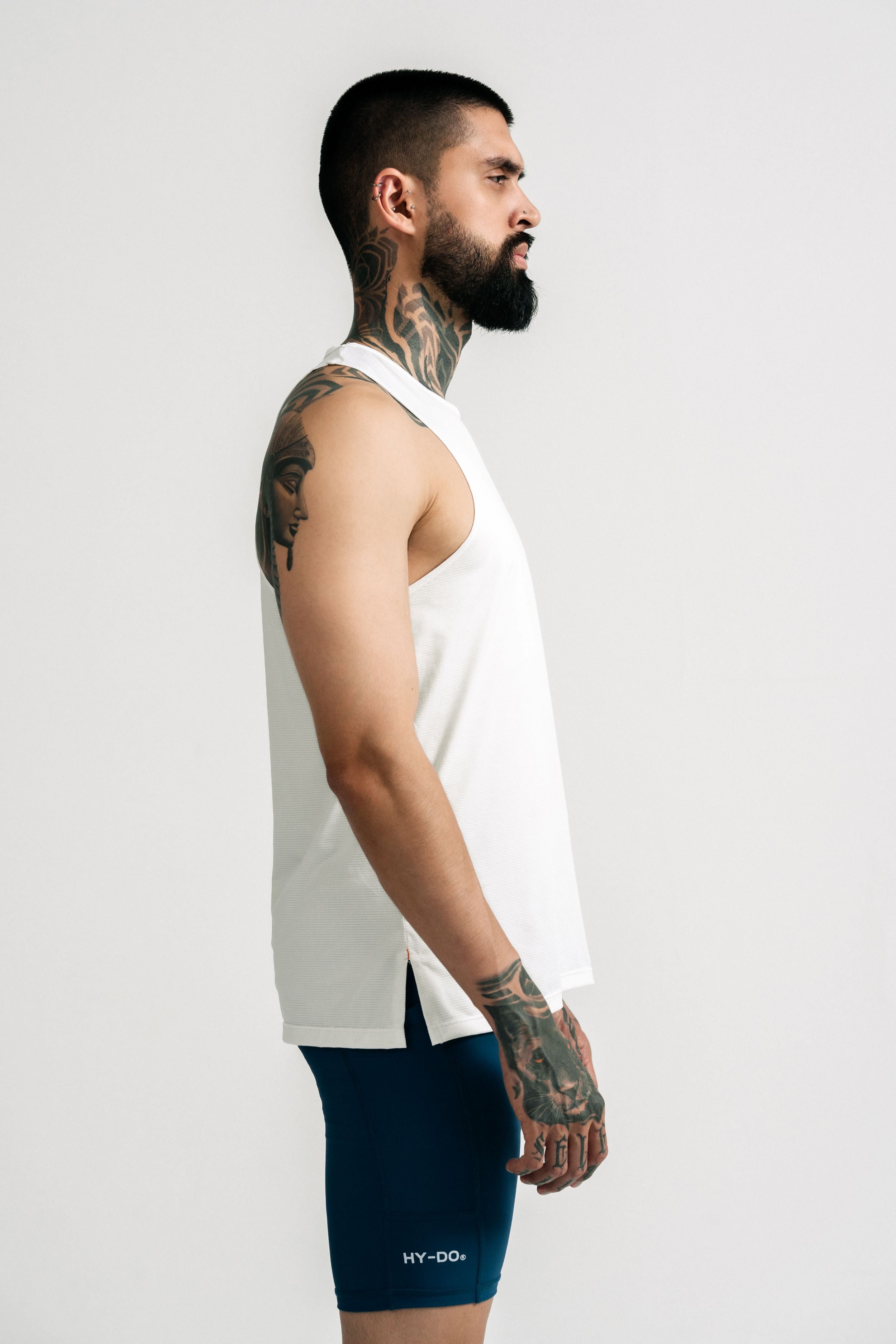 Rise Men White Singlet