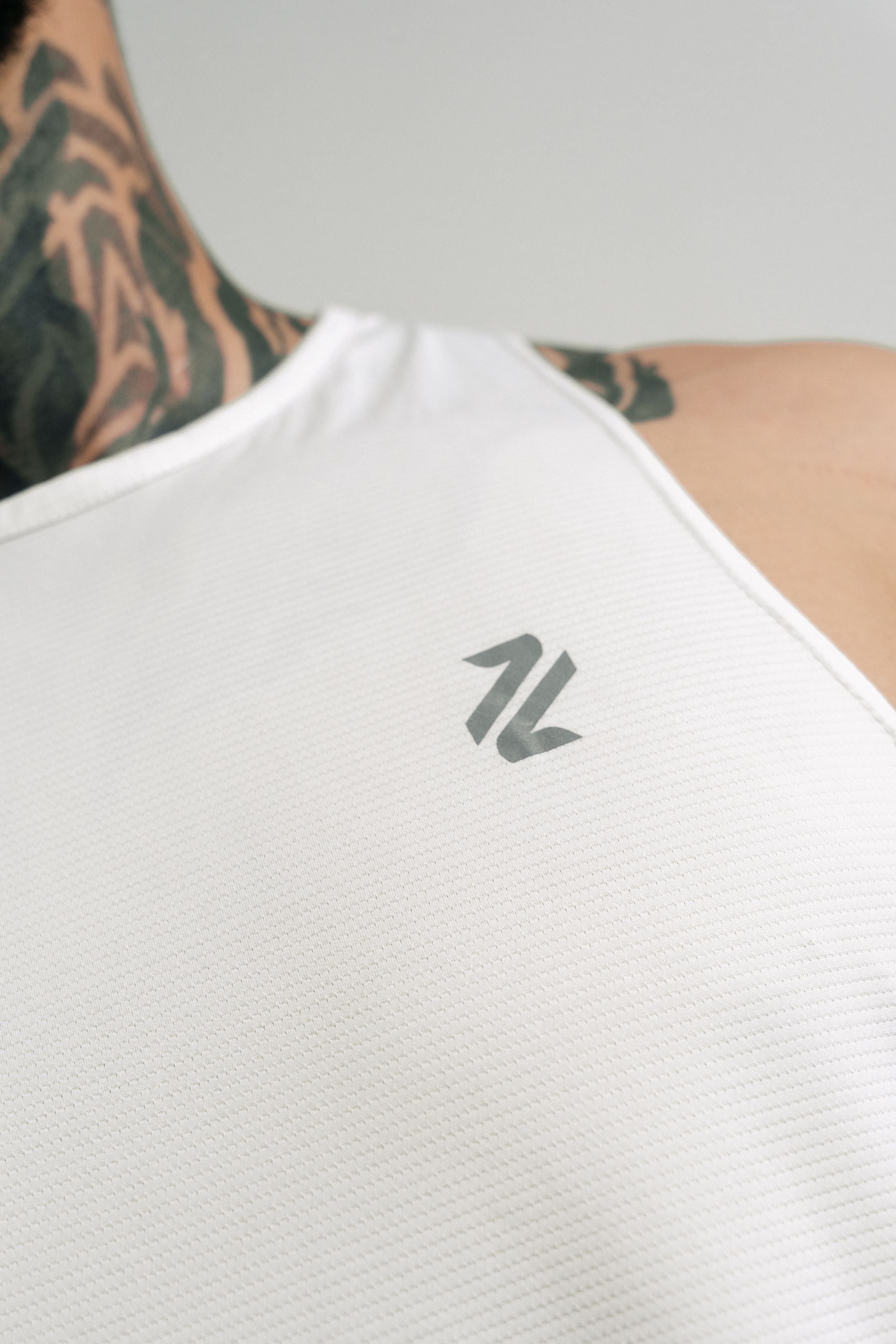 Rise Men White Singlet