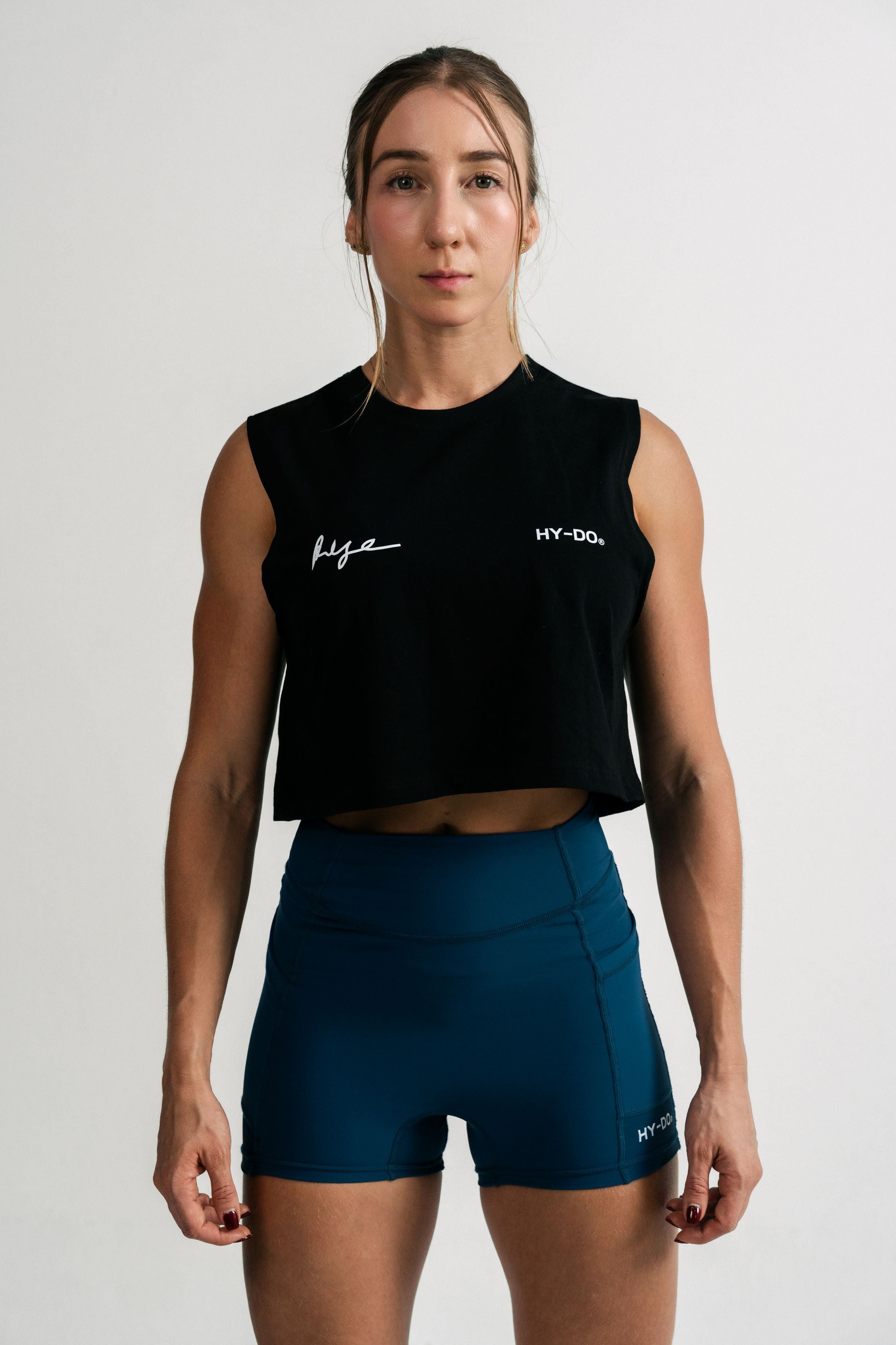Rise Black Women Crop Tank