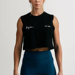 Rise Black Women Crop Tank