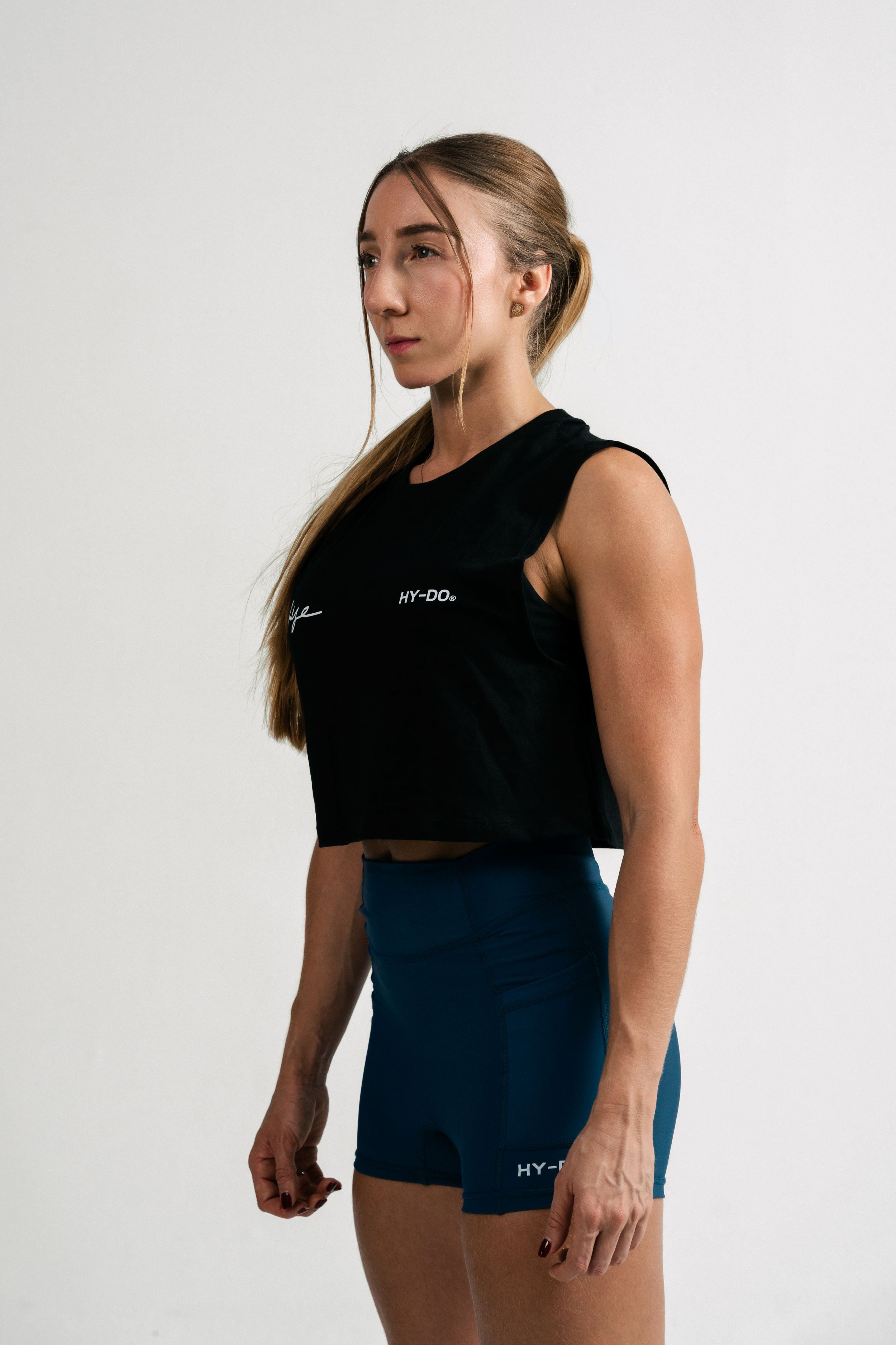 Rise Black Women Crop Tank