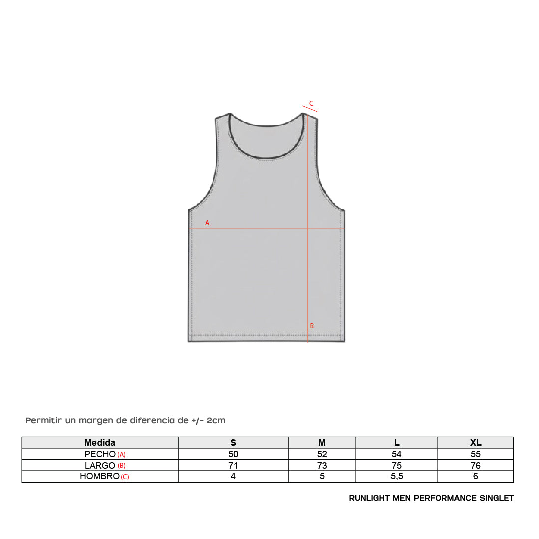 Runlight Men Performance Singlet