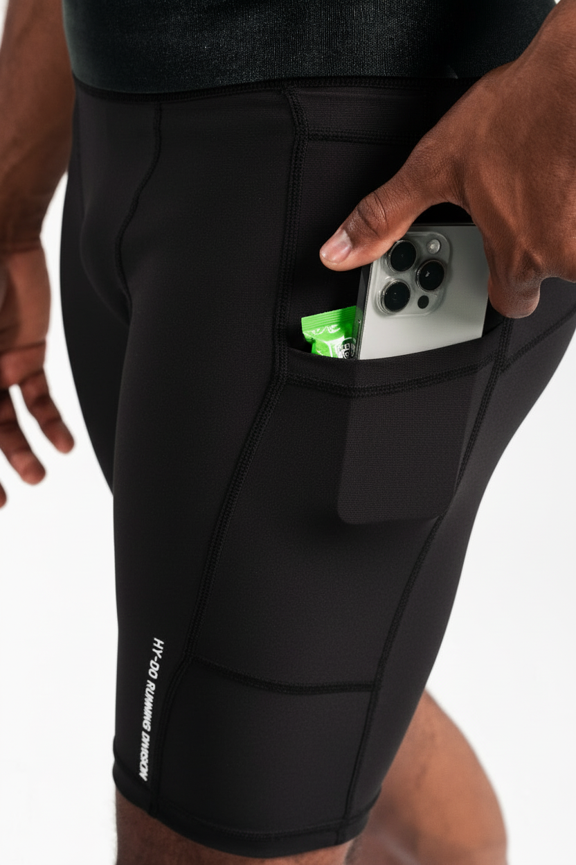 Runlight Men Biker Short - Black Code