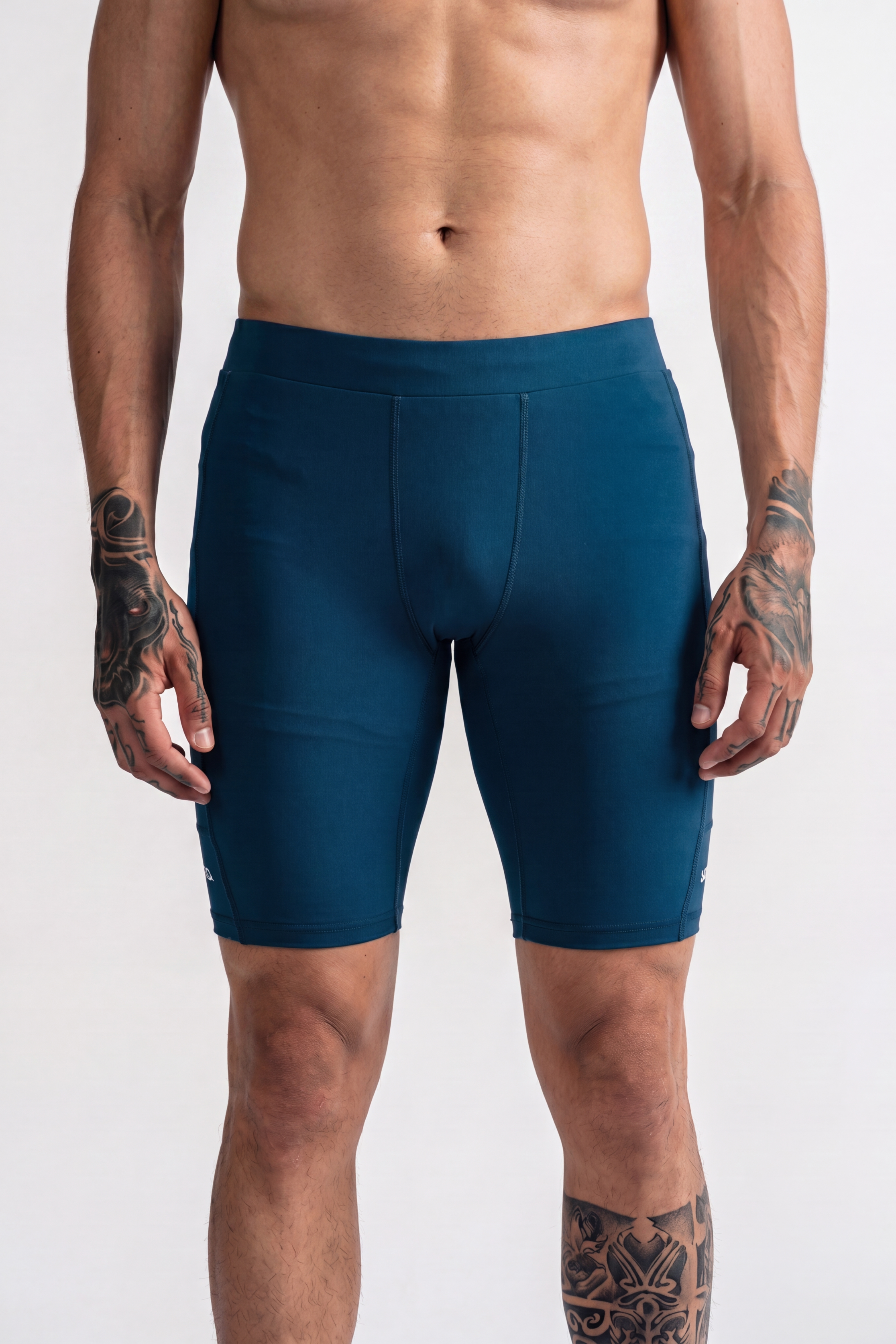 Rise Men Ocean Blue Biker Short