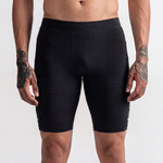 Rise Men Black Biker Short