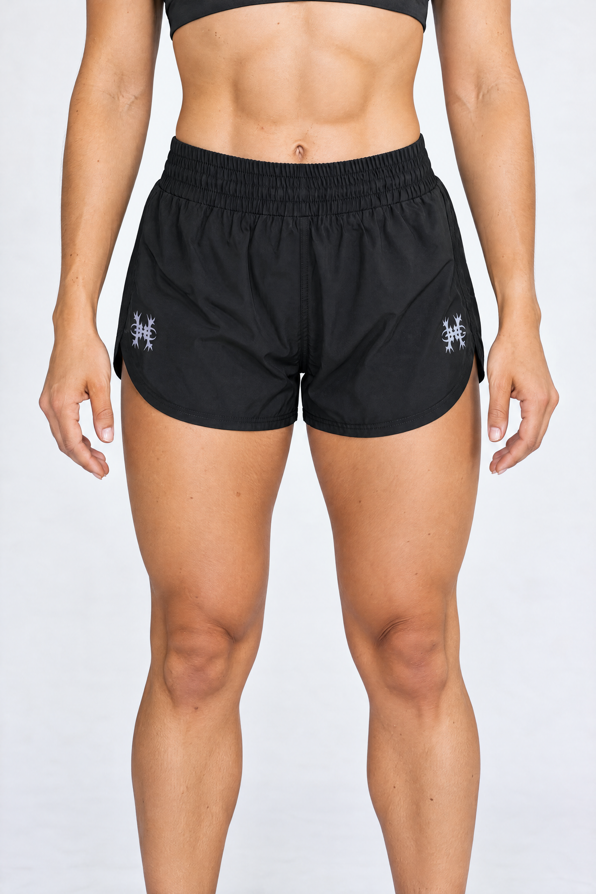 Women Hybrid Short Black